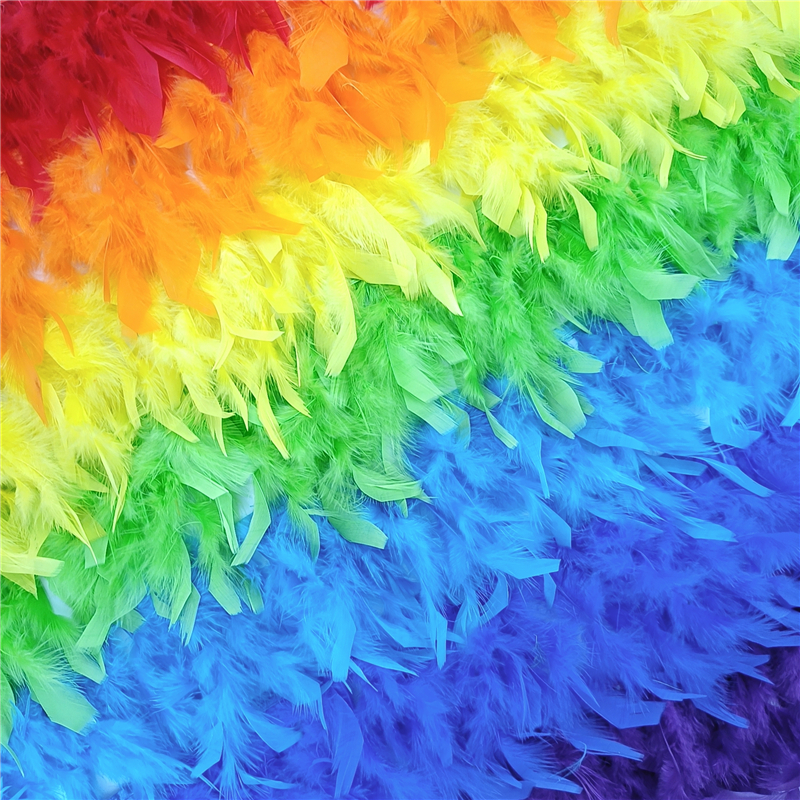 2m Dây Ruy Băng Lông Vũ Rộng 5-6inch Trang Trí Tiệc Cưới