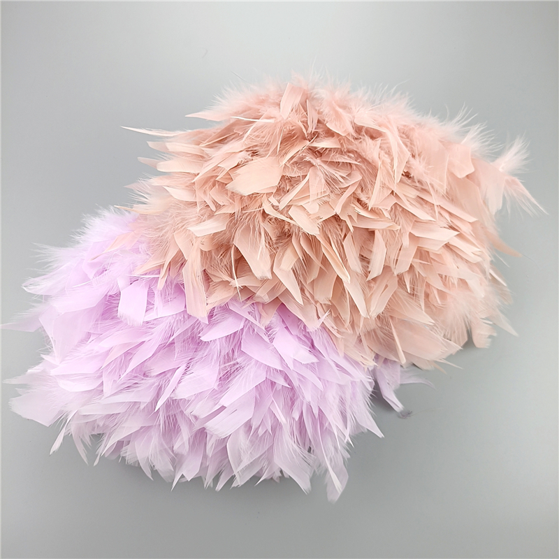 2m Dây Ruy Băng Lông Vũ Rộng 5-6inch Trang Trí Tiệc Cưới