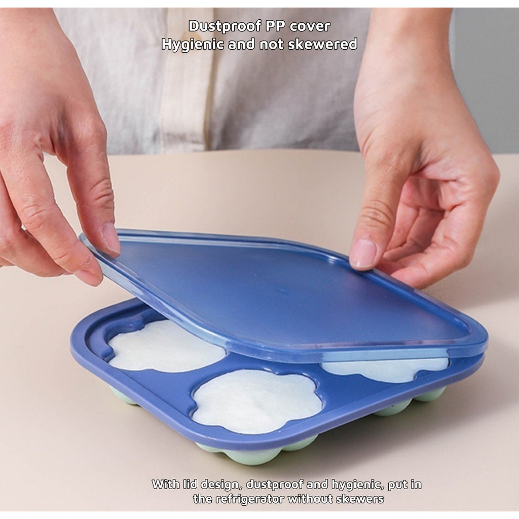 Khuôn Làm Đá Hình Móng Mèo Bằng Silicone 4 Ngăn Siêu Bền Dễ Sử Dụng