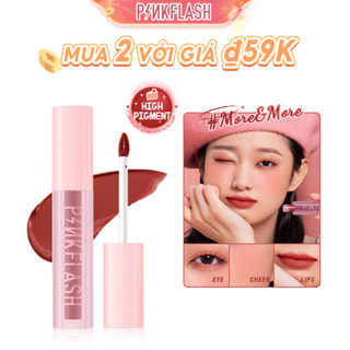 PINKFLASH Màu Hồng Phấn #Son Kem Lì Sắc Tố Cao Mềm Mượt Lâu Trôi