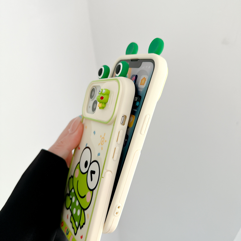 Ốp Điện Thoại Chống Sốc Có Giá Đỡ Hình Ếch Cho iPhone 14 13 11 12 pro max Apple 13