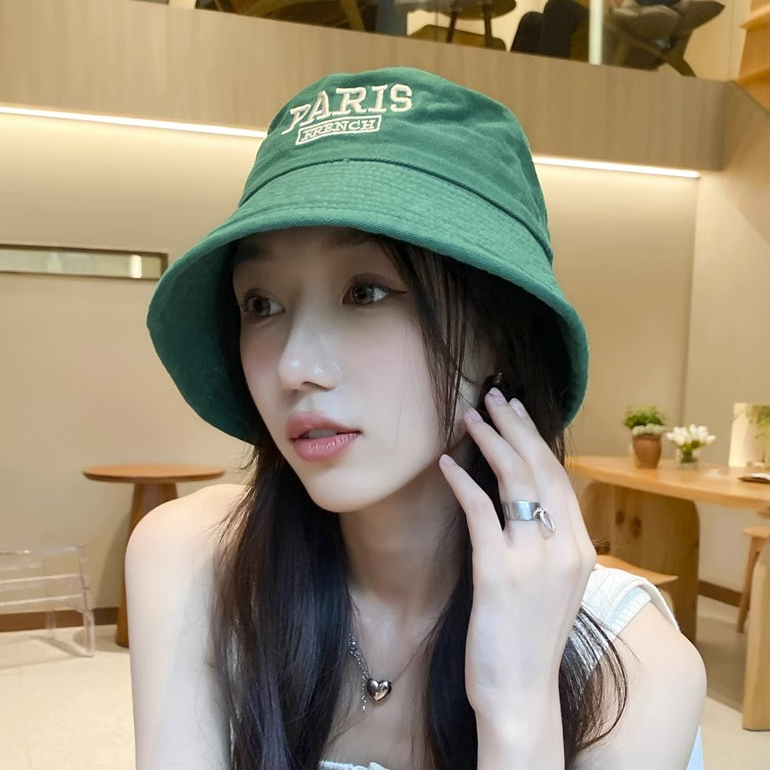 Nón Tai Bèo Thêu Chữ Phong Cách Nhật Bản Thời Trang Xuân Hè Cho Nữ