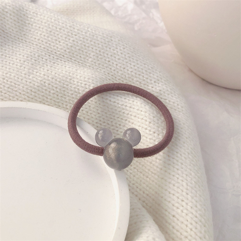 Dây Cột Tóc Màu Kẹo Hình Chuột Mickey Dễ Thương Cho Nữ