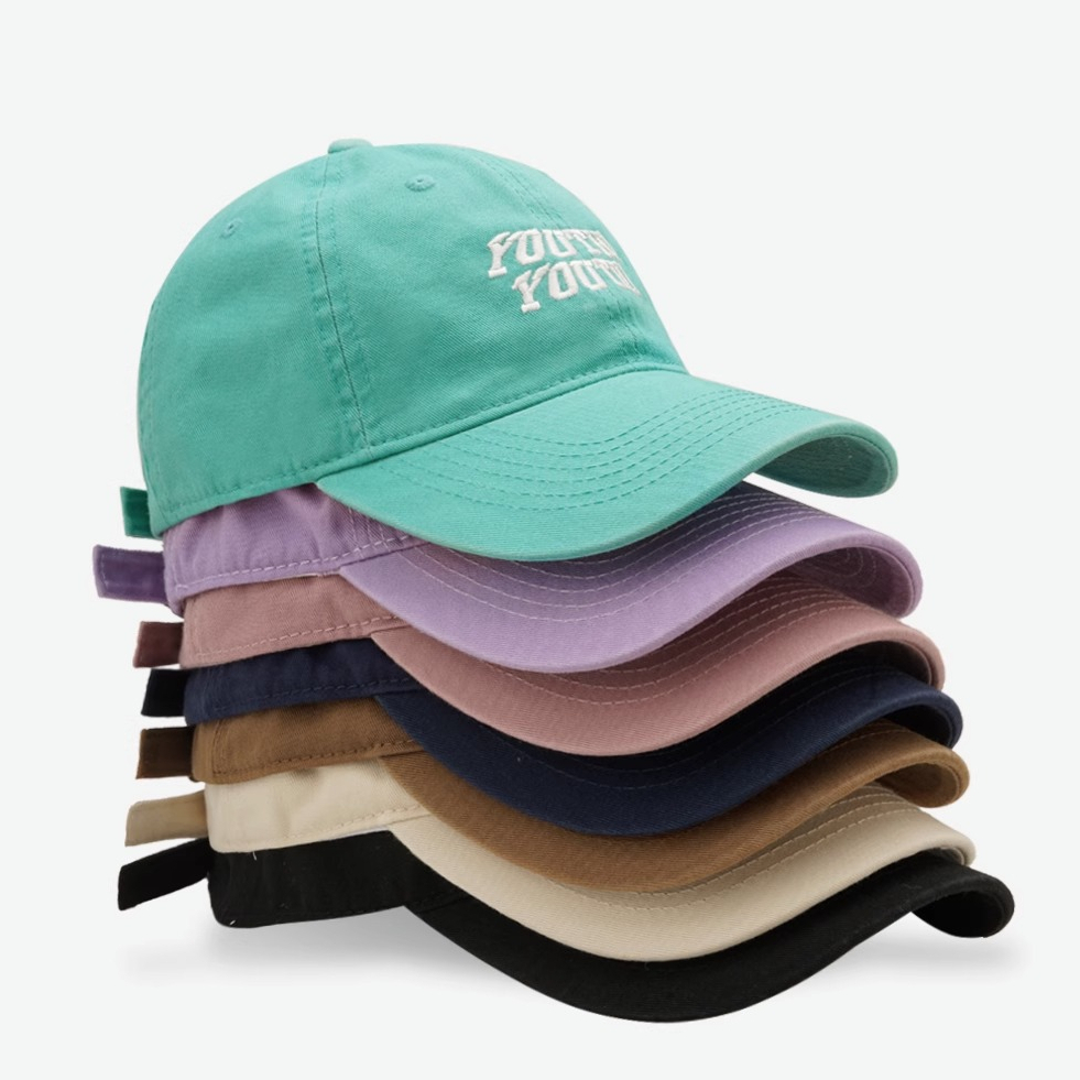 Mũ Lưỡi Trai Thêu Chữ Phong Cách Hàn Quốc Thời Trang Mùa Hè Cho Cặp Đôi