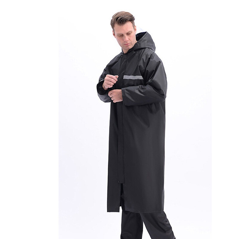 Youtang Áo Mưa Dáng Dài Bằng Vải Oxford Phản Quang Dành Cho Nam Nữ Khi Lái Xe Ngoài Trời