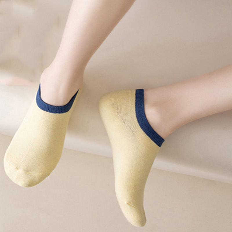 FHYL Vớ Thuyền Cotton Mỏng Vô Hình Nhiều Màu Khử Mùi Thông Gió Mùa Hè Hàn Quốc Cho Nữ