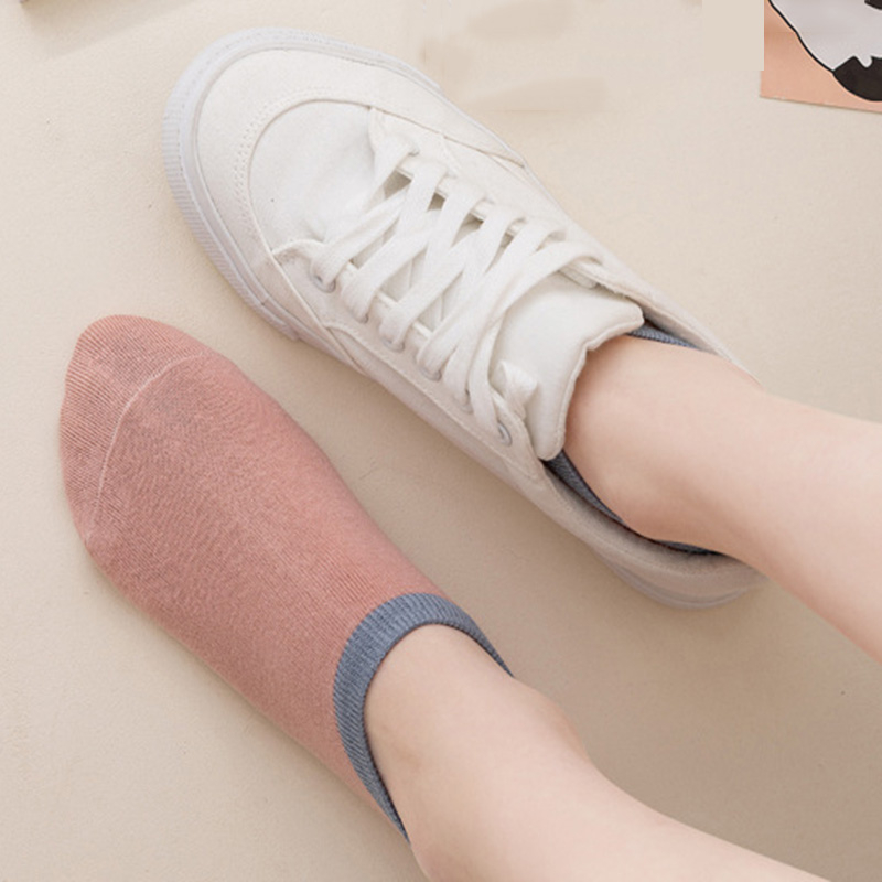 FHYL Vớ Thuyền Cotton Mỏng Vô Hình Nhiều Màu Khử Mùi Thông Gió Mùa Hè Hàn Quốc Cho Nữ