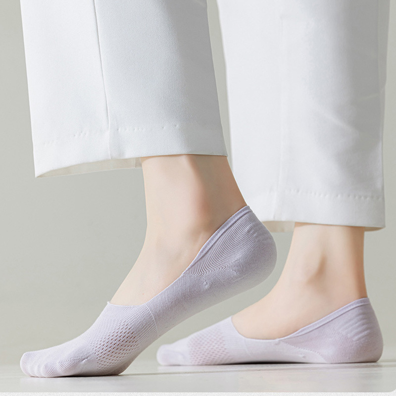 FHYL Vớ Lưới Cotton Mỏng Vô Hình Nhiều Màu Sắc Khử Mùi Mùa Hè Hàn Quốc Cho Nữ