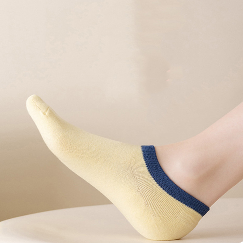 FHYL Vớ Thuyền Cotton Mỏng Vô Hình Nhiều Màu Khử Mùi Thông Gió Mùa Hè Hàn Quốc Cho Nữ