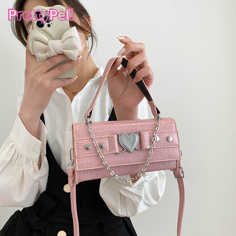 CHIC JOY♥Túi Đeo Vai Thời Trang Thời Trang Cho Nữ Màu Trơn Túi Đeo Chéo Đơn Giản