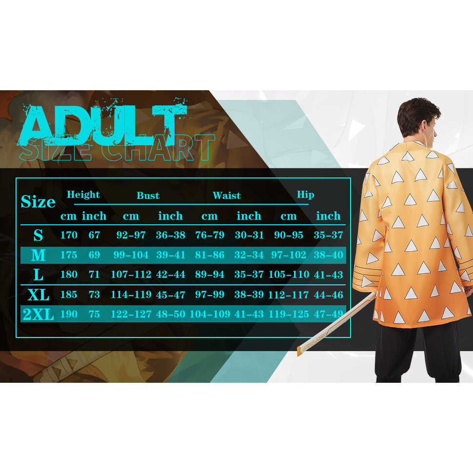 Áo Choàng Kimono Hóa Trang Nhân Vật Agatsuma Zenitsu