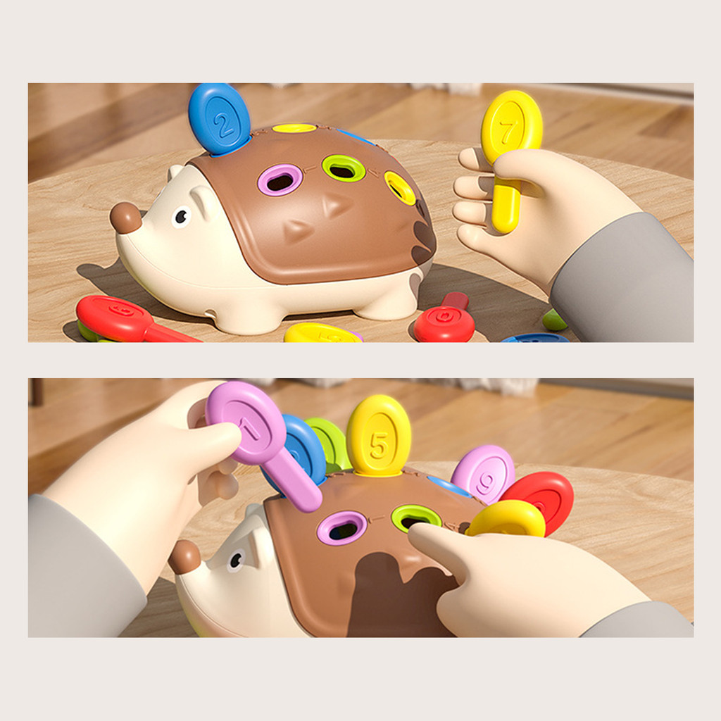 Predolo Đồ chơi nhím predolo giáo dục theo phương pháp Montessori đa chức năng cho trẻ