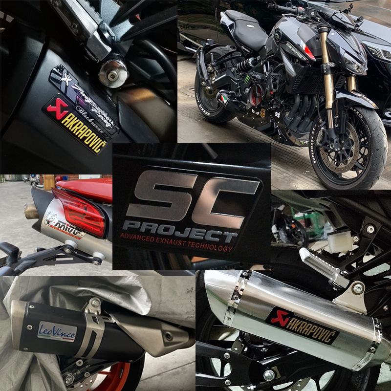 Miếng Dán Trang Trí Xe Mô Tô Yoshimura Akrapovic AR SC Bằng Nhôm Chống Thấm Nước
