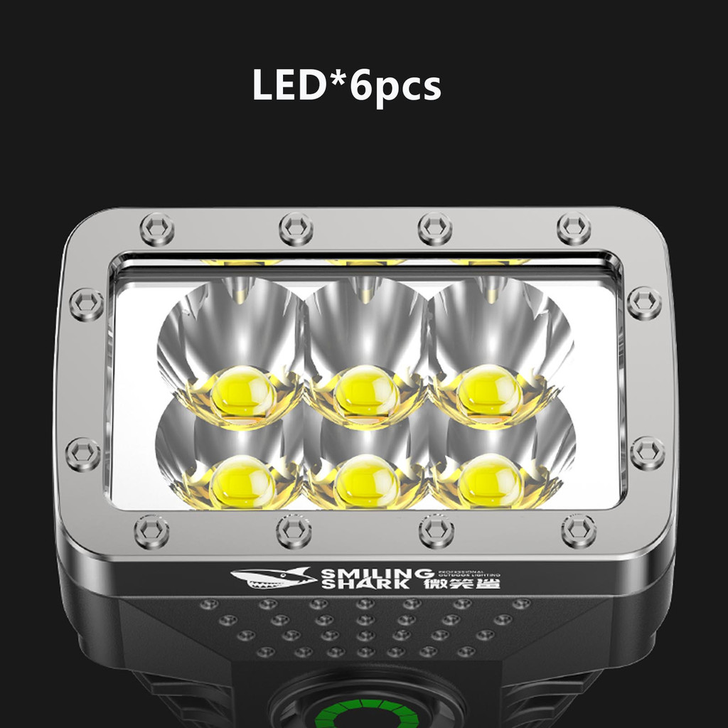 SmilingShark SD0403A Đèn Pin Led Mini Siêu Sáng Sạc USB 4 Chế Độ Cho Hộ Gia Đình Đi Cắm Trại Ngoài Trời