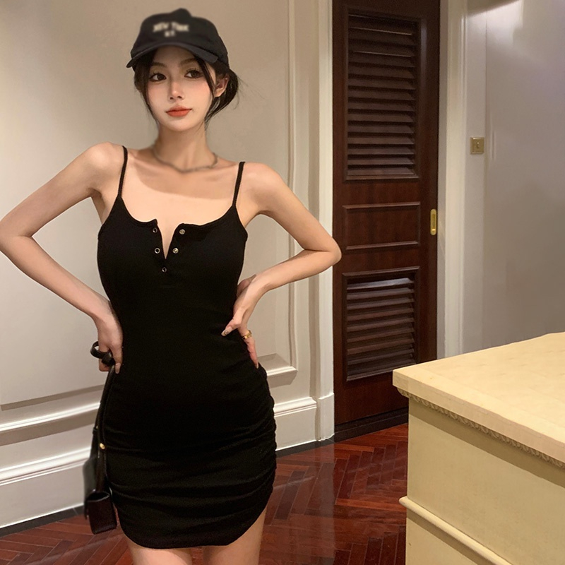 Đầm Ôm Hai Dây Màu Sắc Thời Trang Gợi Cảm Cho Nữ