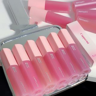 ⭐Cappuvini Son Bóng Thủy Tinh Màu Hồng Xinh Xắn