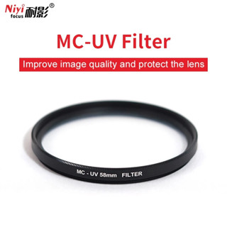 Kính Lọc MCUV 40.5 49 52 55 58 62 67 72 77 82mm MC UV Cho Máy Ảnh Canon Nikon Sony Pentax