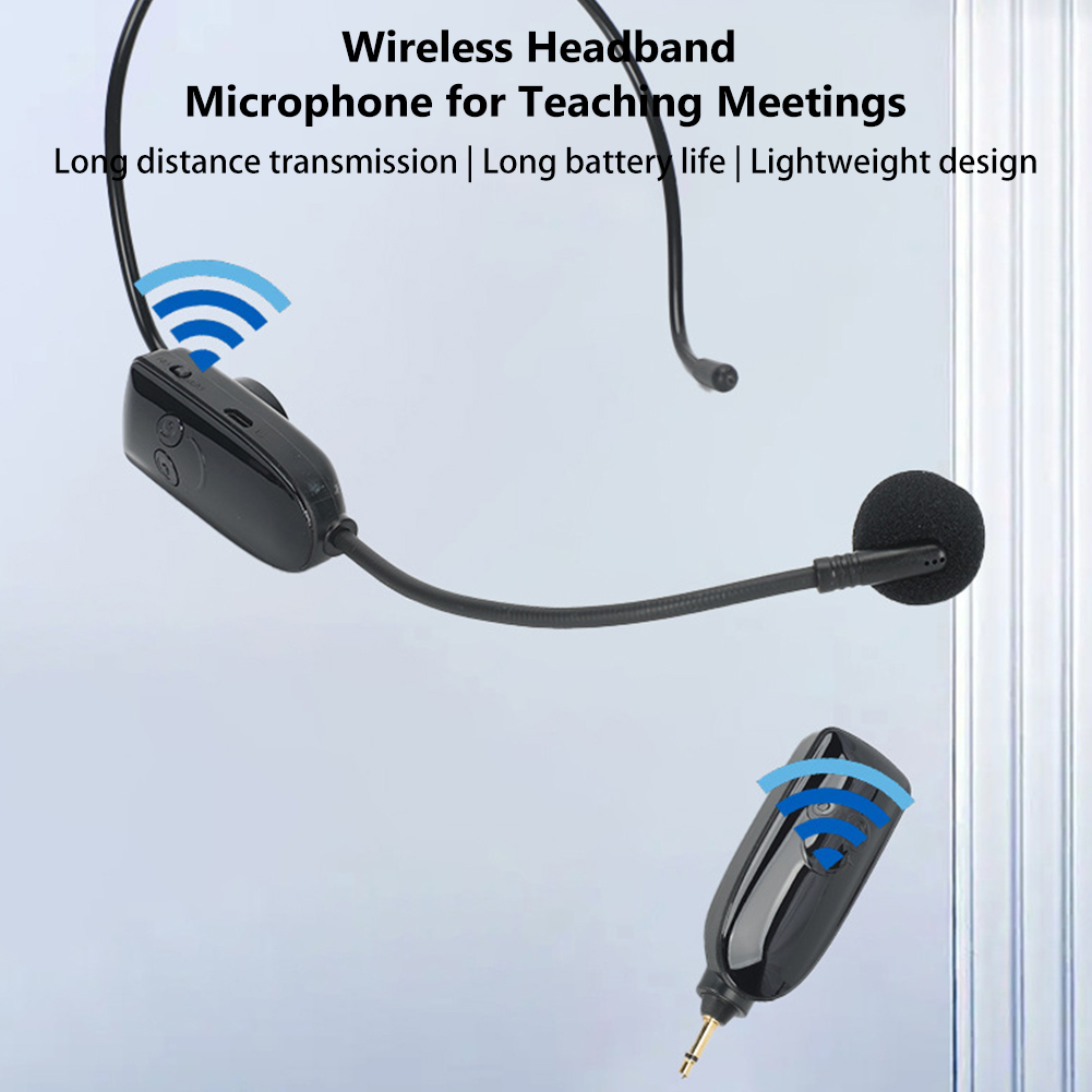 Micro Lavalier Không Dây 2.4g Khuếch Đại Giọng Nói Có Thể Sạc Lại Cho Giáo Viên