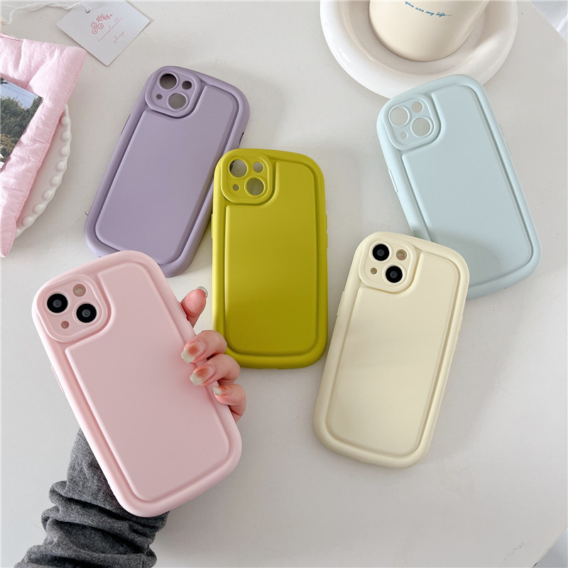 Ốp Điện Thoại TPU Mềm Chống Bụi Bẩn Màu Macaron Thời Trang Cho IPhone 14 13 12 11 Pro Max X XS XR 8 7 Plus