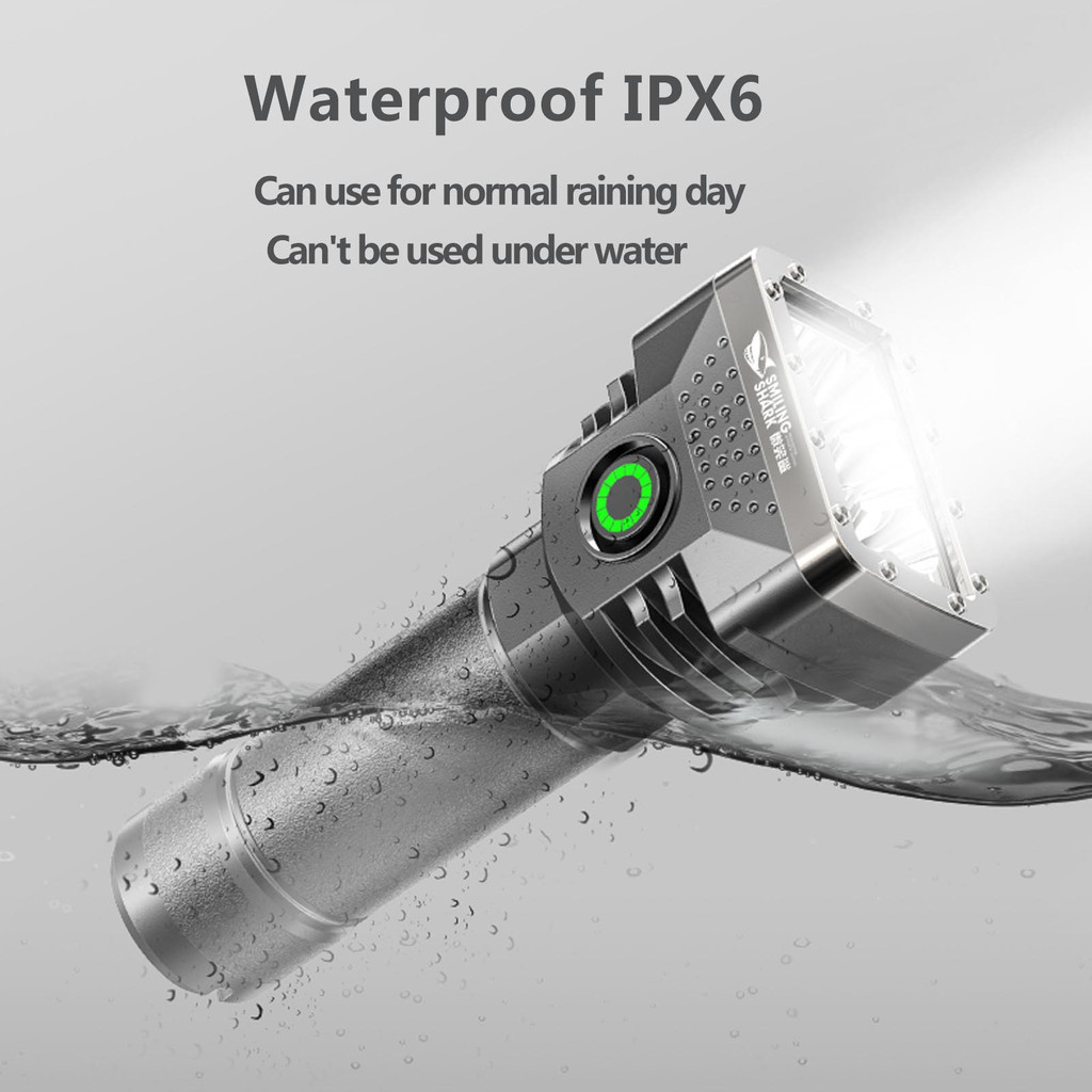 SmilingShark SD0403A Đèn Pin Led Mini Siêu Sáng Sạc USB 4 Chế Độ Cho Hộ Gia Đình Đi Cắm Trại Ngoài Trời