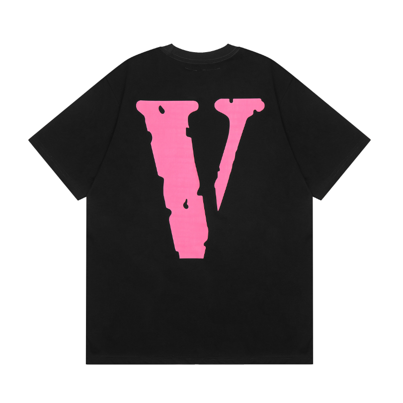 Áo Thun Tay Ngắn In Chữ VLone Màu Hồng Thời Trang