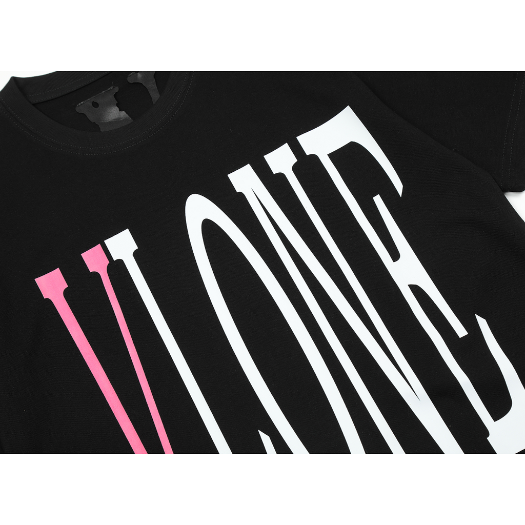 Áo Thun Tay Ngắn In Chữ VLone Màu Hồng Thời Trang