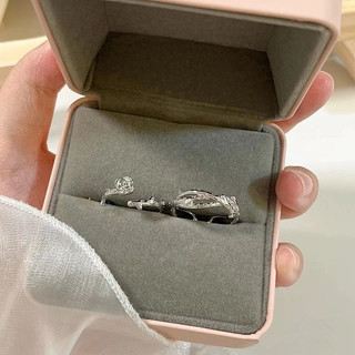 Nhẫn Đôi Mạ Bạc 925 Thiết Kế Đơn Giản Thời Trang
