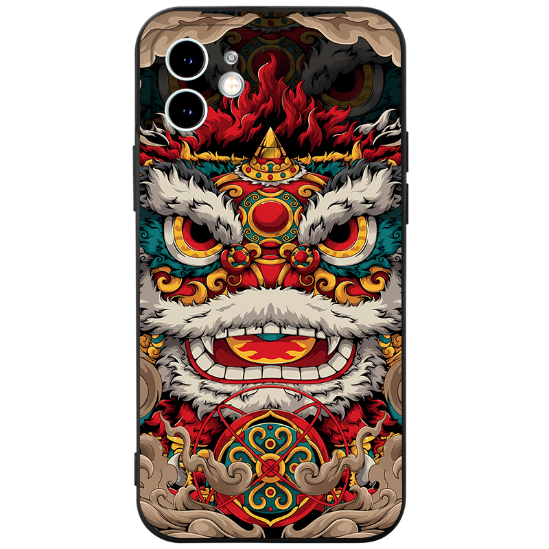 Ốp lưng GUMAN Mềm ngầu đen dễ thương đẹp Cho iPhone 15 14 13 12 11 Pro Max SE 2020 X XR XS 8 7 ip 6S 6 Plus kute XYB1795