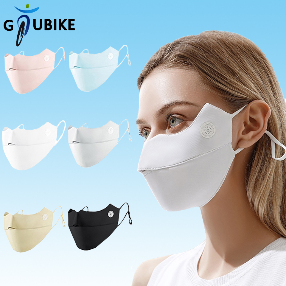 GTUBIKE UPF50+ Khẩu Trang Thể Thao Chống Nắng/ Tia Uv Bằng Lụa Lạnh Thoáng Khí In Họa Tiết 3D Độc Đáo Thời Trang Mùa Hè