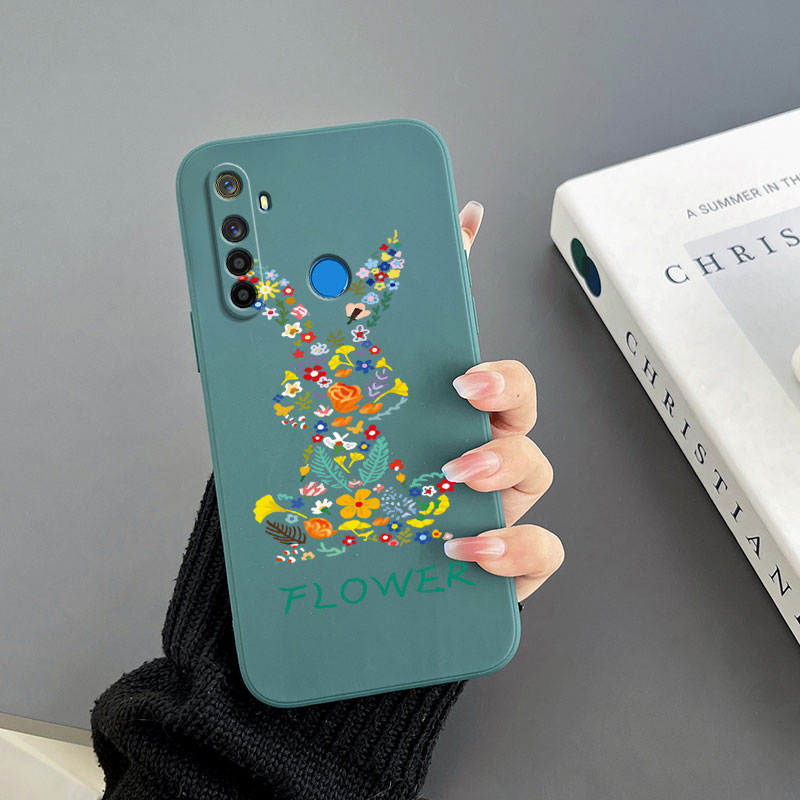 Ốp Điện Thoại Tpu In Hình Thỏ Cho realme 5 realme 5i realme 5S / 6i realme C3 realme C11 realme C20 / C11 2021