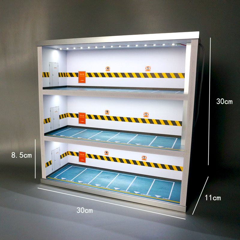 Mô Hình Xe Hơi Diorama Có Đèn LED Chống Bụi Tỉ Lệ 1 / 64