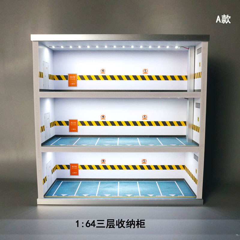 Mô Hình Xe Hơi Diorama Có Đèn LED Chống Bụi Tỉ Lệ 1 / 64