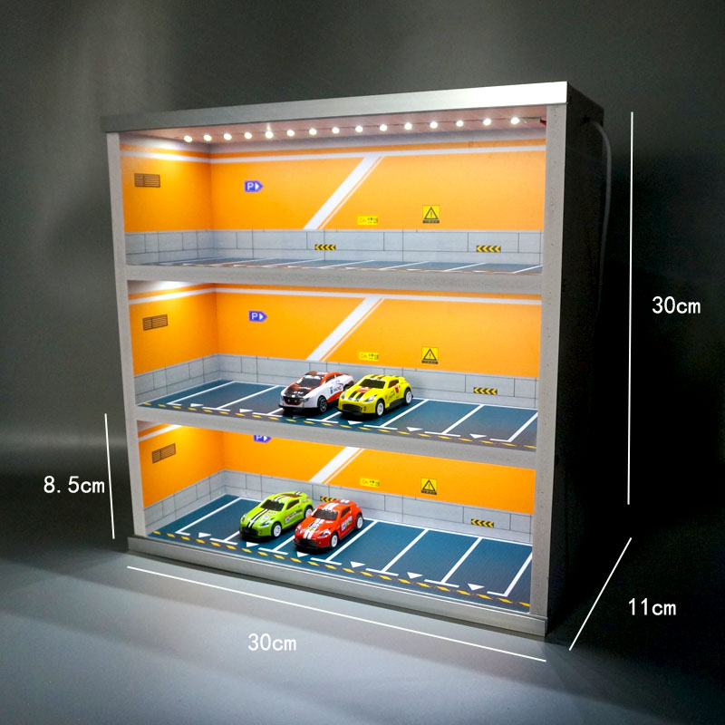 Mô Hình Xe Hơi Diorama Có Đèn LED Chống Bụi Tỉ Lệ 1 / 64