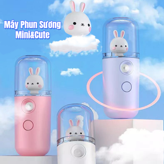 Máy Phun Sương Mini Dễ Thương Hình Thỏ & Hổ Dung Lượng Lớn Sạc USB Tiện Lợi