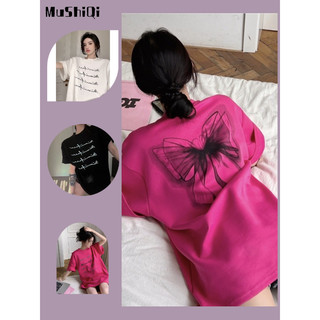 Áo Thun Tay Ngắn Dáng Rộng Chất Liệu Cotton In Họa Tiết Thời Trang Mới Cho Nữ