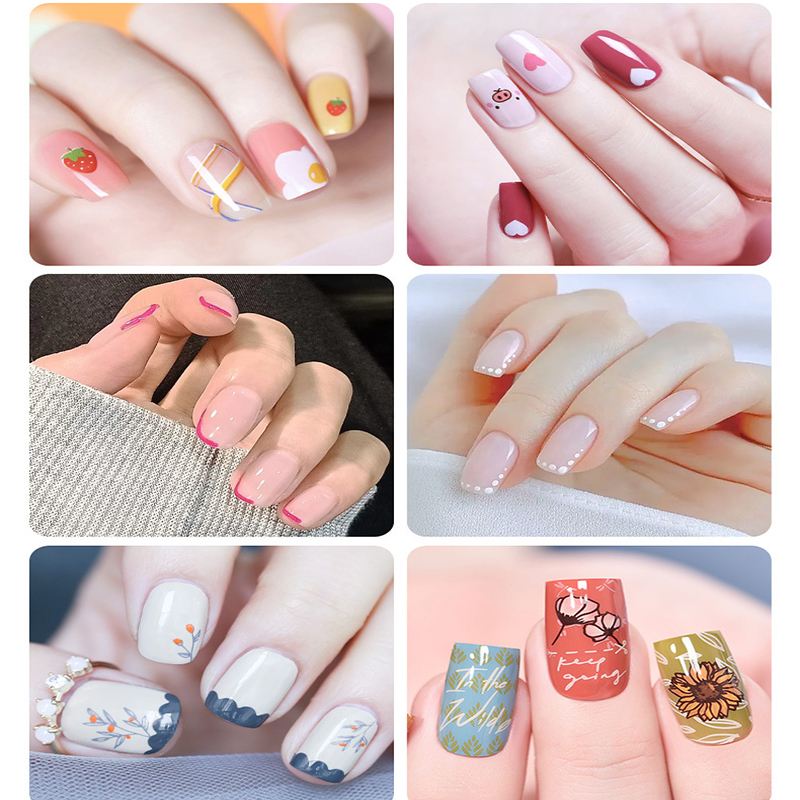 Bút Vẽ Móng Nghệ Thuật Đầu Kim 0.5MM Bằng Acrylic Nhiều Màu Sắc