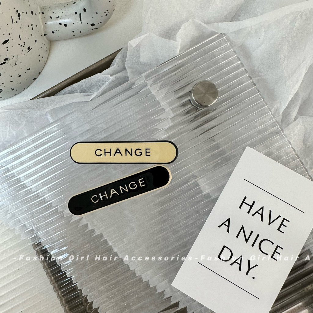 Kẹp Tóc Dài Bằng Hợp Kim In Chữ Tiếng Anh Đơn Giản Sang Trọng