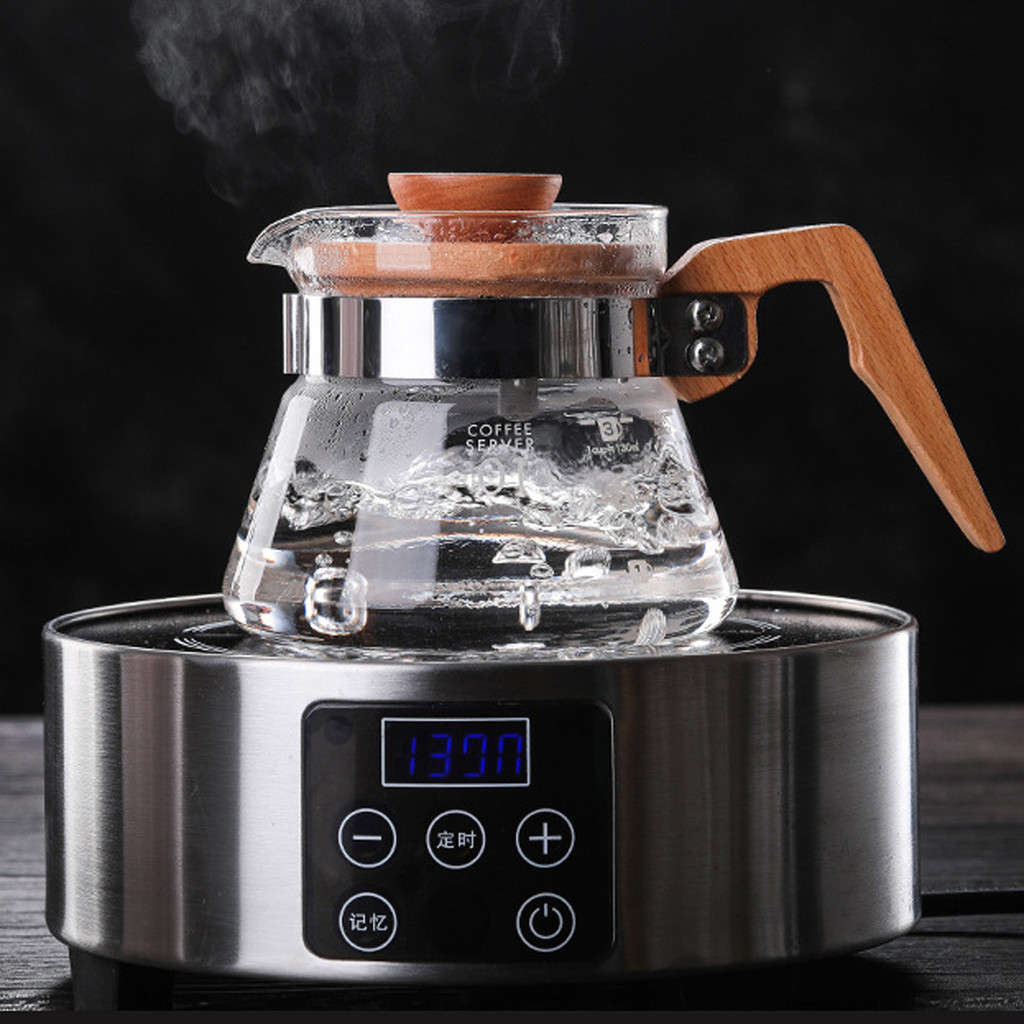 Bình rót pha cà phê SHAMJINA 400/600ml bằng thủy tinh chịu nhiệt cao có thể tái sử dụng cho nhà bếp