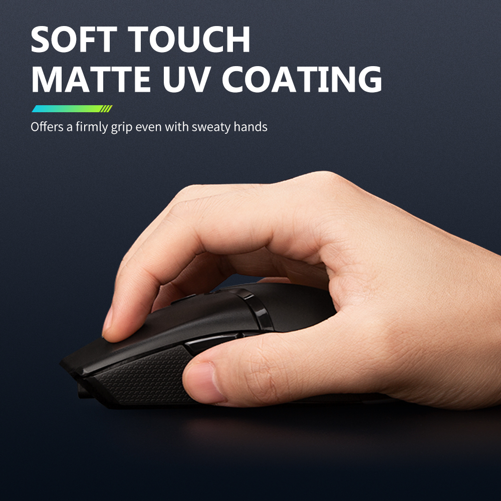 Chuột gaming DELUX M800 PRO PAW3395 không dây trọng lượng nhẹ cao cấp 72g