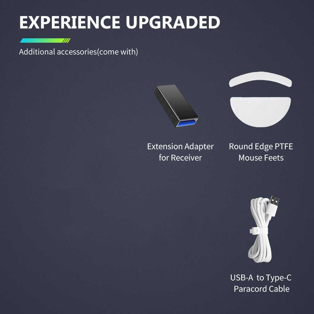 Chuột gaming DELUX M800 PRO PAW3395 không dây trọng lượng nhẹ cao cấp 72g