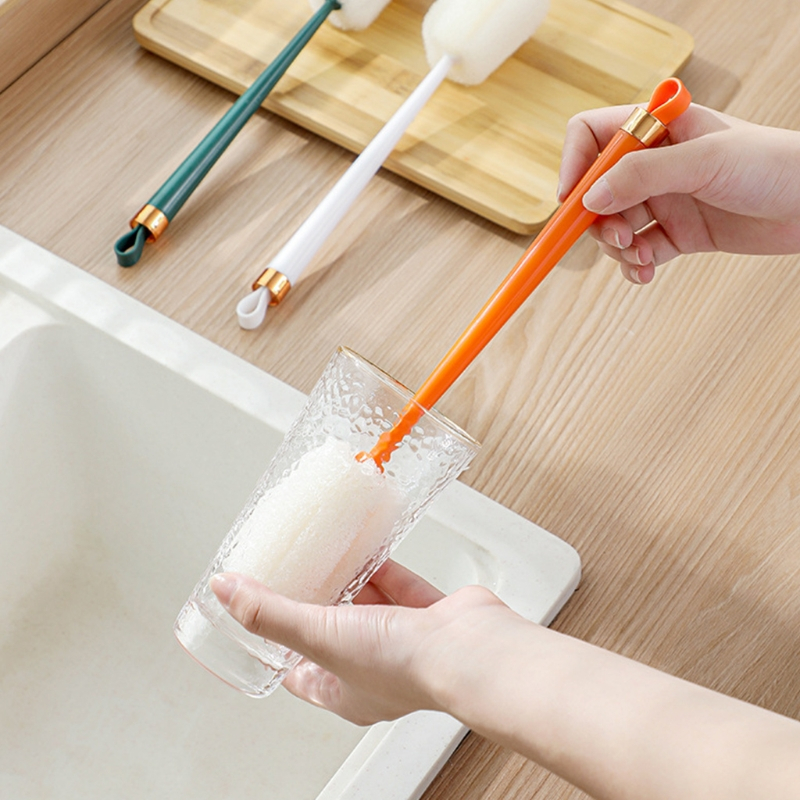 Cọ Vệ Sinh Bình Sữa / Cốc Thủy Tinh Cán Dài Tiện Lợi