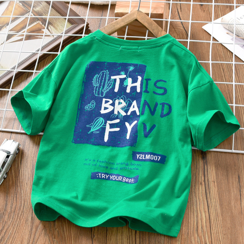 Sun baby Áo Thun cotton Tay Ngắn In Hình Thời Trang Mùa Hè 2023 Dành Cho Bé