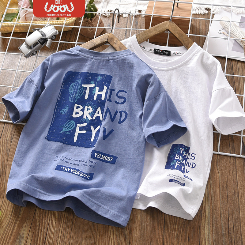 Sun baby Áo Thun cotton Tay Ngắn In Hình Thời Trang Mùa Hè 2023 Dành Cho Bé