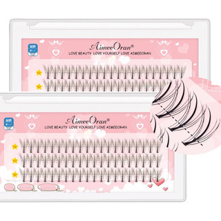 Aimeeoran lông mi giả 3d trang điểm tự nhiên 8-15mm c & d