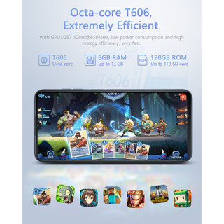 OUKITEL C32 (6.517 "13GB RAM 128GB ROM (Mở RộNg 1T) 5150mAh 20MP Camera Điện ThoạI