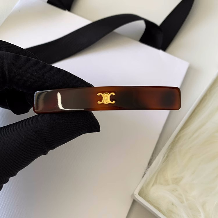 Kẹp Tóc Hình oval Họa Tiết Da Báo Sang Trọng