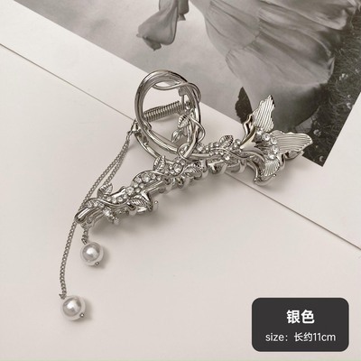 Kẹp Tóc Tua Rua Cỡ Lớn Thời Trang Mùa Thu Cao Cấp Cho Nữ