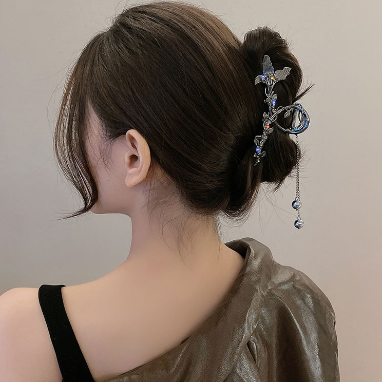 Kẹp Tóc Tua Rua Cỡ Lớn Thời Trang Mùa Thu Cao Cấp Cho Nữ