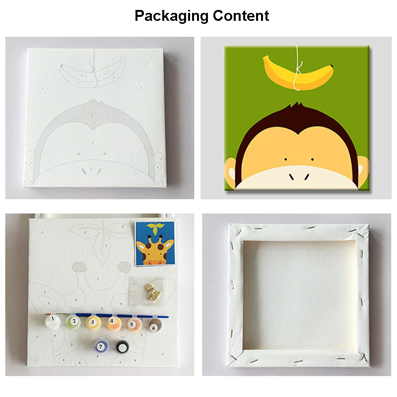 Tranh sơn dầu số hóa KÈM KHUNG mini nhỏ 20x20 cặp đôi theo yêu cầu phong cảnh anime phật giáo - Tranh tô màu theo số hóa