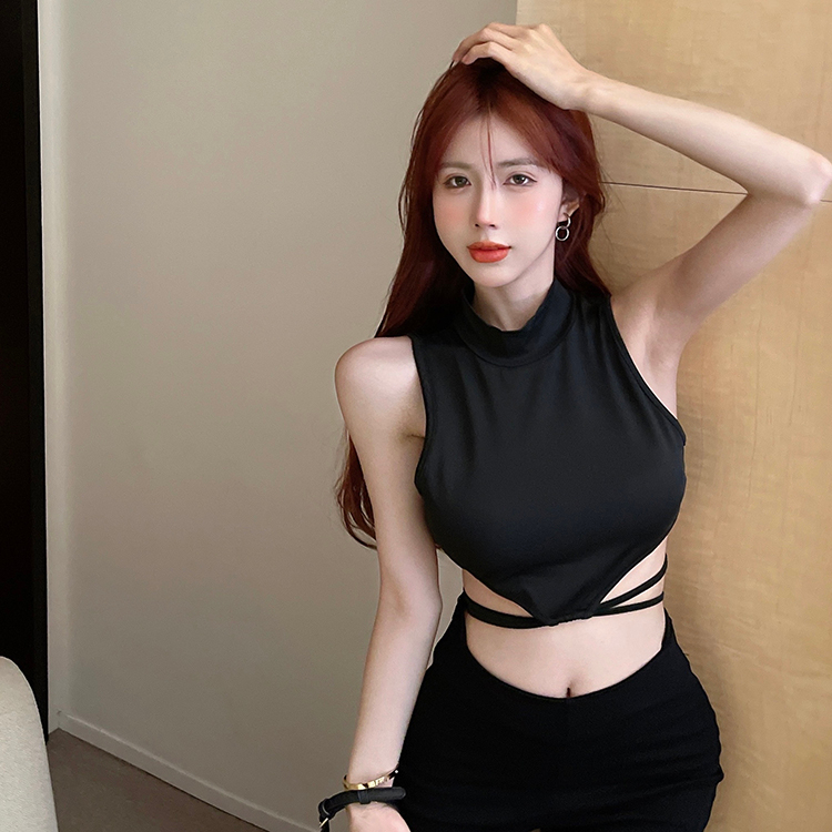 QADCOL Thiết Kế Cảm Biến Linge Thắt Lưng Sâu Mùa Hè Cho Nữ Mặc Áo Ngắn - Nash niche